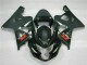 Carenagens Moto Suzuki GSXR 600/750 2004-2005 - Preto Brilhante Preto Fosco Vermelho Decal