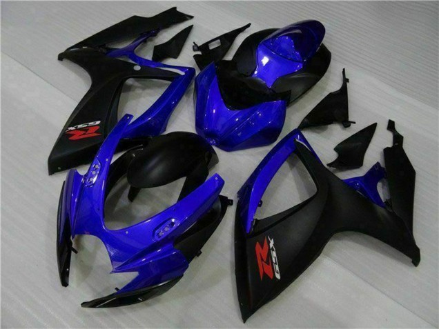 Carenagens Moto Suzuki GSXR 600/750 2006-2007 - Azul Preto Fosco Vermelho
