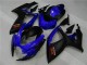 Carenagens Moto Suzuki GSXR 600/750 2006-2007 - Azul Preto Fosco Vermelho