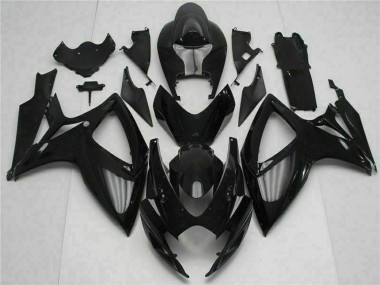 Kits Carenagem Moto Suzuki GSXR 600/750 2006-2007 - Preto Brilhante