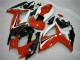 Carenagens Moto Suzuki GSXR 600/750 2006-2007 - Branco Vermelho Preto Brilhante Listra