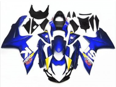 Carenagem Moto Suzuki GSXR 600/750 2011-2024 - Azul Branco