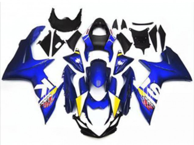Carenagem Moto Suzuki GSXR 600/750 2011-2024 - Azul Branco