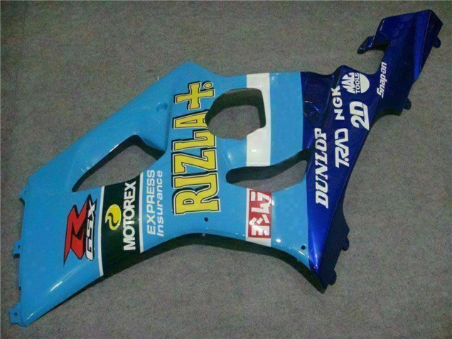 Carenagens Moto Suzuki GSXR 1000 2003-2004 - Azul Branco Amarelo Rizla