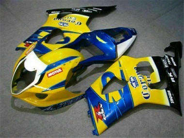 Carenagens Moto Suzuki GSXR 1000 2003-2004 - Amarelo Azul Branco Vermelho Corona Motul