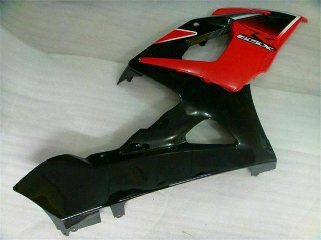 Carenagens Moto Suzuki GSXR 1000 2005-2006 - Vermelho Preto Brilhante Preto Fosco