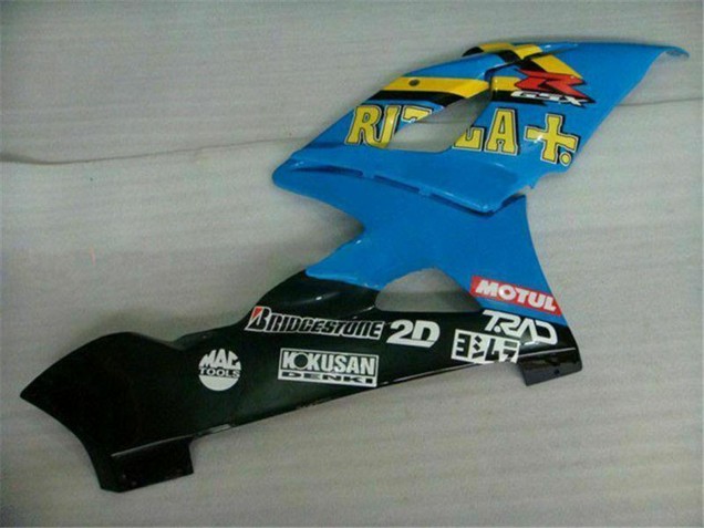 Carenagens Moto Suzuki GSXR 1000 2005-2006 - Azul Ouro Preto Rizla