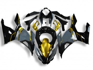 Carenagens Moto Kawasaki Ninja 400 2018-2024 - Nardo Cinzento Ouro Preto