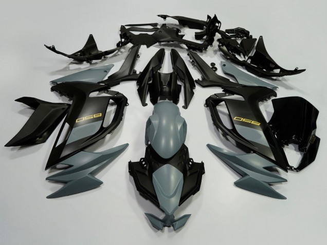 Carenagens Moto Kawasaki Ninja 650 EX650 2020-2025 - Cinzento Preto Ouro