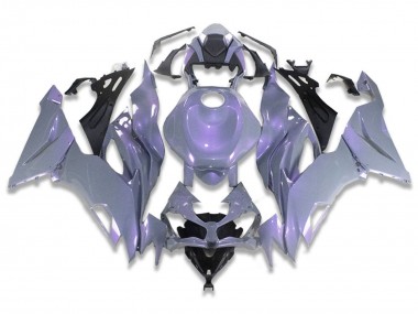 Carenagens Moto Kawasaki ZX6R 2019-2022 - Camaleão Cinzento Dazz Roxo Pérola