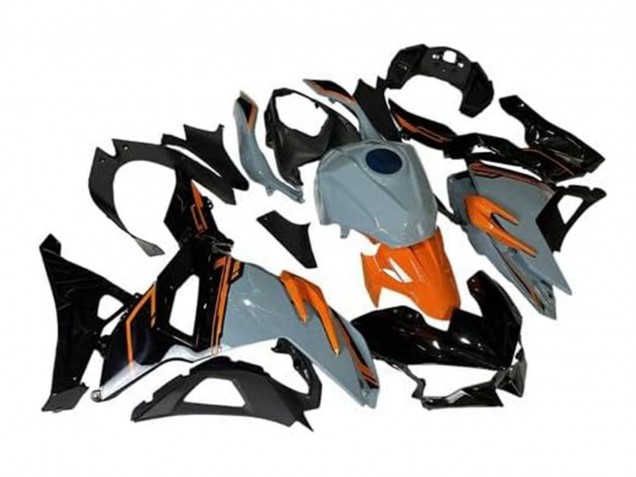 Carenagens Moto Kawasaki Ninja 500 EX500R 2024-2025 - Nardo Cinzento Laranja Preto