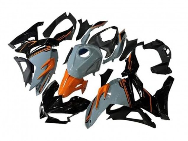 Carenagens Moto Kawasaki Ninja 500 EX500R 2024-2025 - Nardo Cinzento Laranja Preto