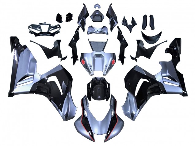 Carenagens Moto Honda CBR1000RR-R 2020-2023 - Prata Preto Brilhante