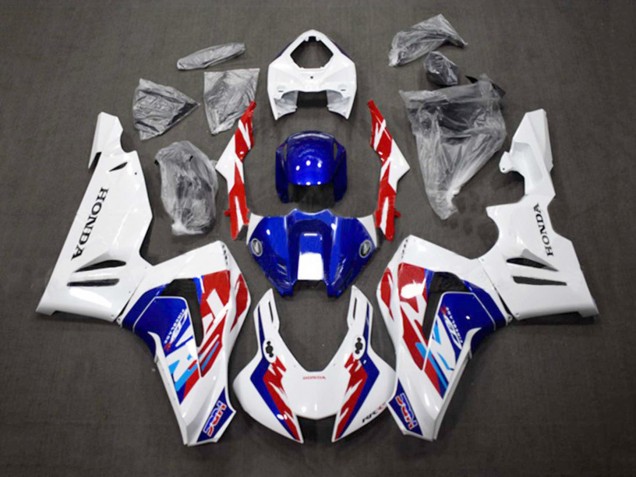 Kits Carenagem Moto Honda CBR1000RR-R 2020-2023 - Branco Vermelho Azul HRC
