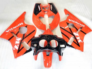 Carenagens Moto Honda CBR400RR NC23 1987-1989 - Laranja Preto Brilhante