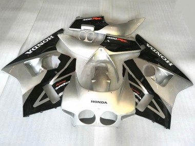 Carenagens Moto Honda CBR400RR NC23 1987-1989 - Prata Preto