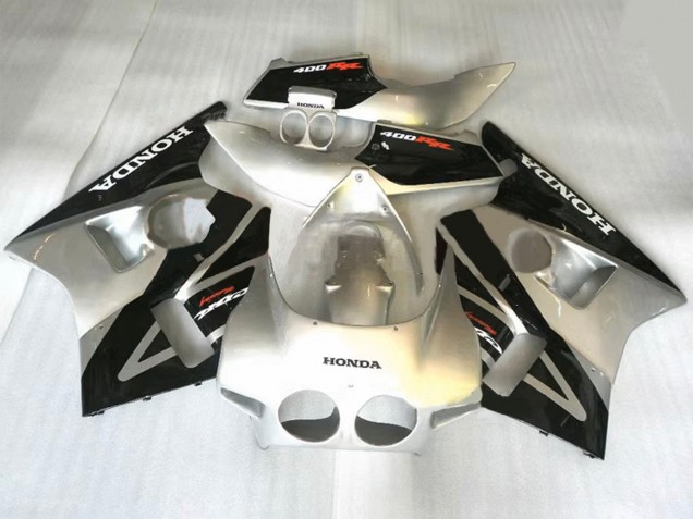 Carenagens Moto Honda CBR400RR NC23 1987-1989 - Prata Preto