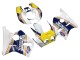 Carenagens Moto Honda CBR400RR NC23 1987-1989 - Branco Amarelo Azul Rothmans