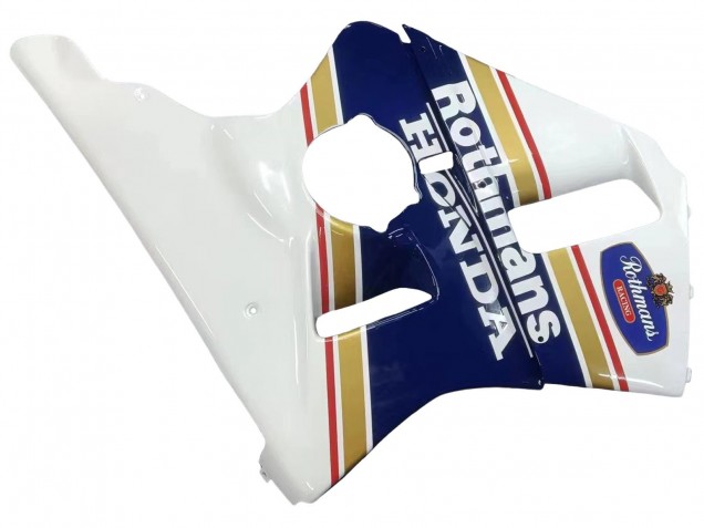 Carenagens Moto Honda CBR400RR NC23 1987-1989 - Branco Amarelo Azul Rothmans