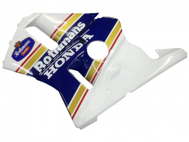 Carenagens Moto Honda CBR400RR NC23 1987-1989 - Branco Amarelo Azul Rothmans
