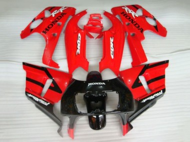 Carenagens Moto Honda CBR400RR NC29 1990-1999 - Vermelho Preto Brilhante Fireblade