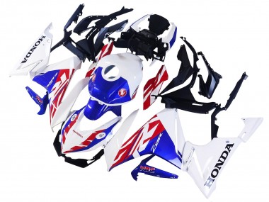 Carenagem Moto Honda CBR400R 2022 - Branco Vermelho Azul