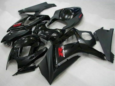 Carenagens Moto Suzuki GSXR 1000 2007-2008 - Preto Brilhante Preto Fosco Vermelho