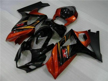 Carenagens Moto Suzuki GSXR 1000 2007-2008 - Preto Laranja