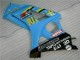 Kits Carenagem Moto Suzuki GSXR 1000 2007-2008 - Azul Ouro Preto Rizla