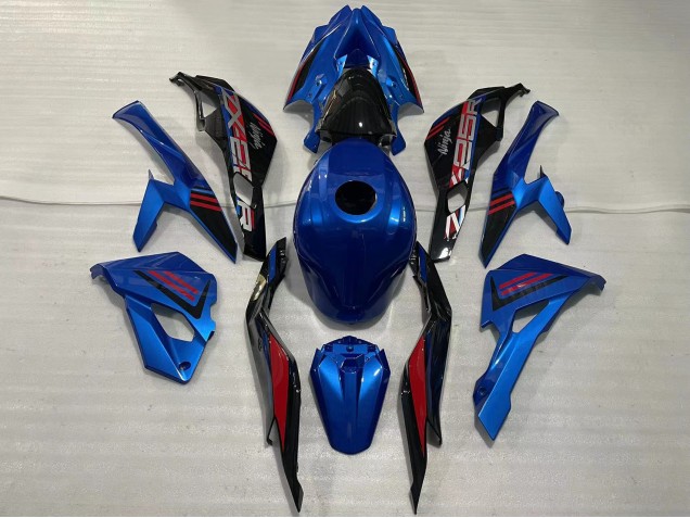 Carenagens Moto Kawasaki ZX25R ZX-25R 2019-2025 - Azul Vermelho Cinzento
