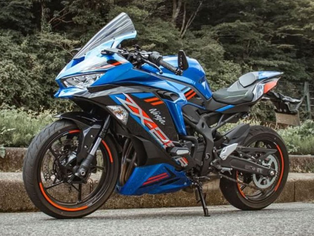 Carenagens Moto Kawasaki ZX25R ZX-25R 2019-2025 - Azul Vermelho Cinzento