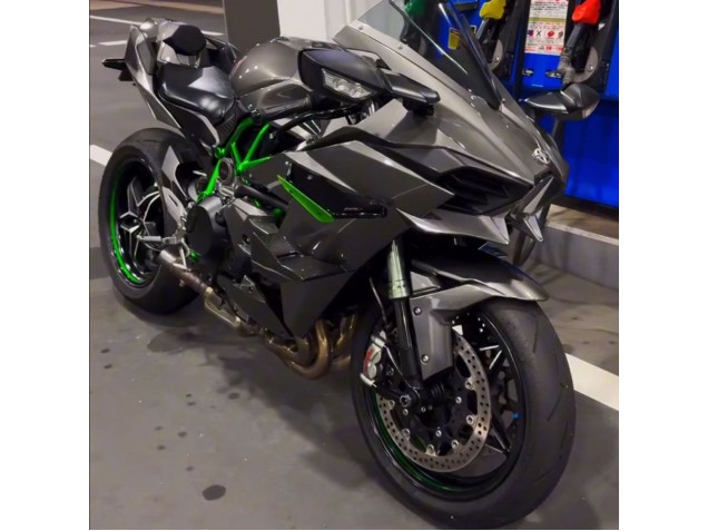 Carenagem Moto Kawasaki Ninja H2 2015-2022 - Cinzento