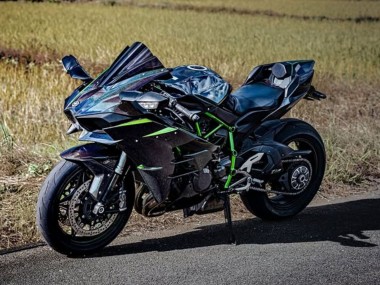 Carenagens Moto Kawasaki Ninja H2 2015-2022 - Preto Azul Camaleão Verde