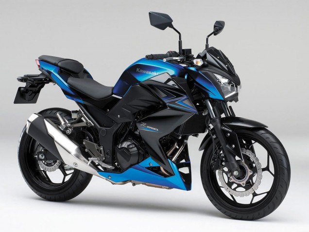Carenagens Moto Kawasaki Z250/Z300 2015-2016 - Azul Preto Fosco