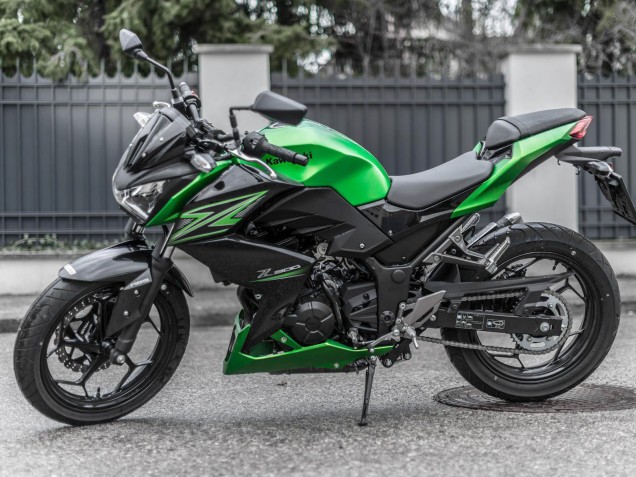 Kits Carenagem Moto Kawasaki Z250/Z300 2015-2016 - Verde Preto Fosco