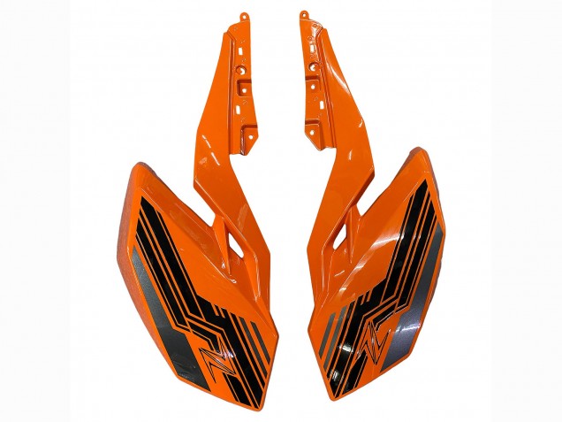 Carenagens Moto Kawasaki Z400 2018-2024 - Laranja Preto Brilhante