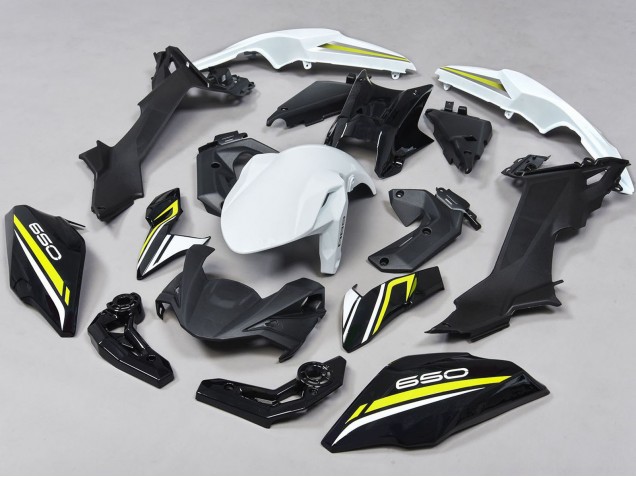 Carenagens Moto Kawasaki Ninja Z650 2017-2019 - Preto Branco Amarelo