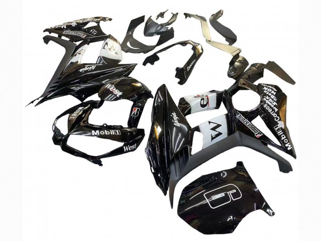 Carenagens Moto Kawasaki Z1000SX 2010-2016 - Preto Brilhante Ouro Branco Mobil West