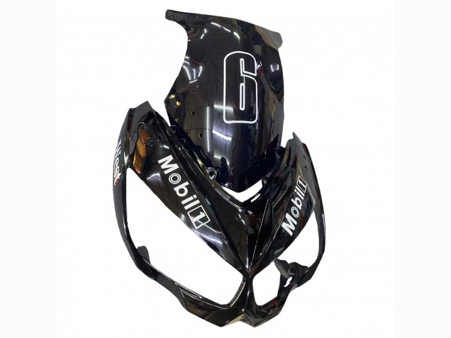 Carenagens Moto Kawasaki Z1000SX 2010-2016 - Preto Brilhante Ouro Branco Mobil West
