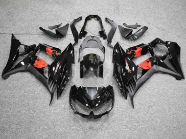 Carenagens Moto Kawasaki Z1000SX 2010-2016 - Preto Brilhante Preto Fosco Red Bull