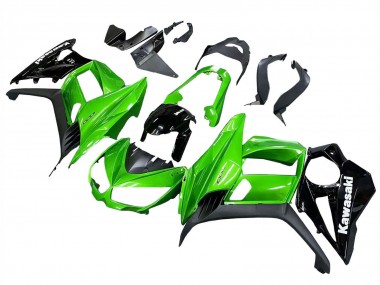 Carenagens Moto Kawasaki Z1000SX 2010-2016 - Preto Brilhante Preto Fosco Verde