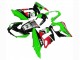 Carenagens Moto Kawasaki Z1000SX 2010-2016 - Verde Vermelho Preto Brilhante Elf 35