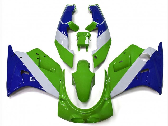 Carenagens Moto Kawasaki ZXR250 1989-1990 - Verde Branco Azul
