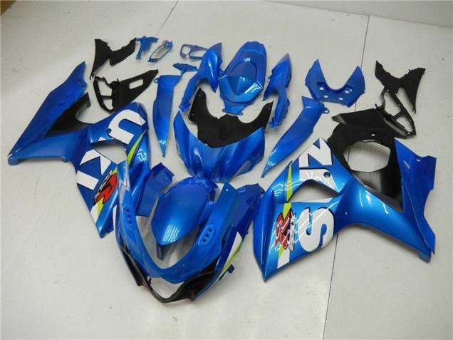 Kits Carenagem Moto Suzuki GSXR 1000 2009-2016 - Azul Verde Branco