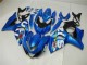 Kits Carenagem Moto Suzuki GSXR 1000 2009-2016 - Azul Verde Branco