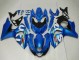 Kits Carenagem Moto Suzuki GSXR 1000 2009-2016 - Azul Verde Branco