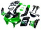 Carenagens Moto Kawasaki ZZR600 1998-2003 - Verde Preto Monstro Elf