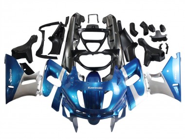 Carenagens Moto Kawasaki ZZR400 1993-2007 - Azul Prata Preto