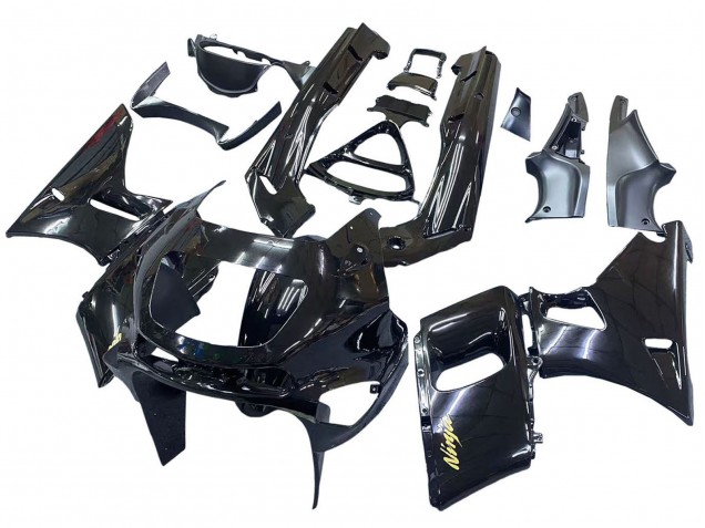 Carenagens Moto Kawasaki ZZR400 1993-2007 - Preto Brilhante Ouro Ninja