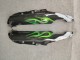 Carenagens Moto Kawasaki ZZR1100 1993-2003 - Preto Brilhante Verde Chama